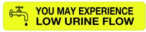 You may have low urine